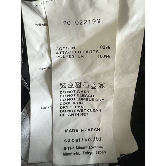 Sacai Buttoned Cuff Cargo Trousers - Picture 7 of 7